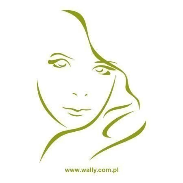 Lady 66 painting template - Graphic design featuring a face outline with flowing hair lines.