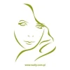 Lady 66 painting template - Graphic design featuring a face outline with flowing hair lines.
