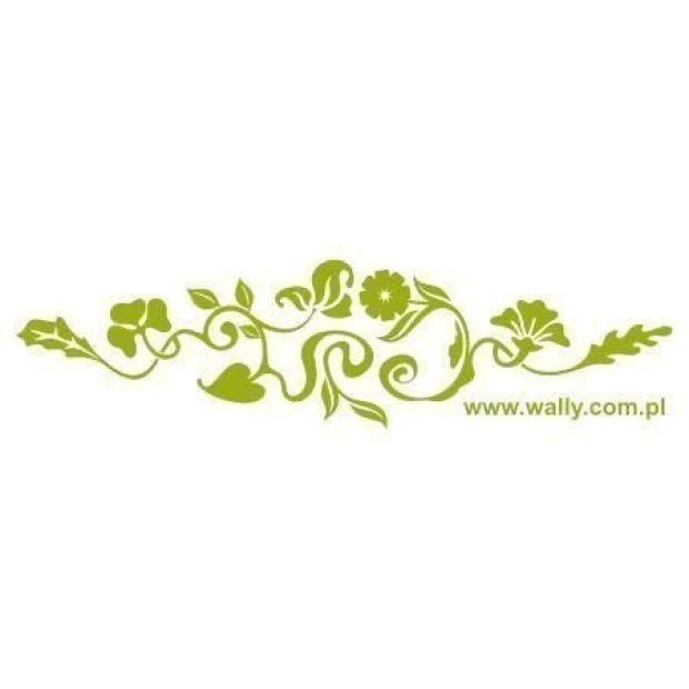 Climbing plant stencil 005 - A graphic design featuring vines, leaves, and flowers in various shapes.