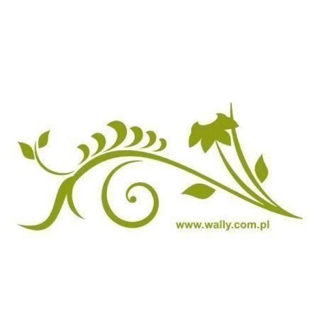 Japanese painting template 70 - Graphic design with wavy lines, leaves, and flowers.