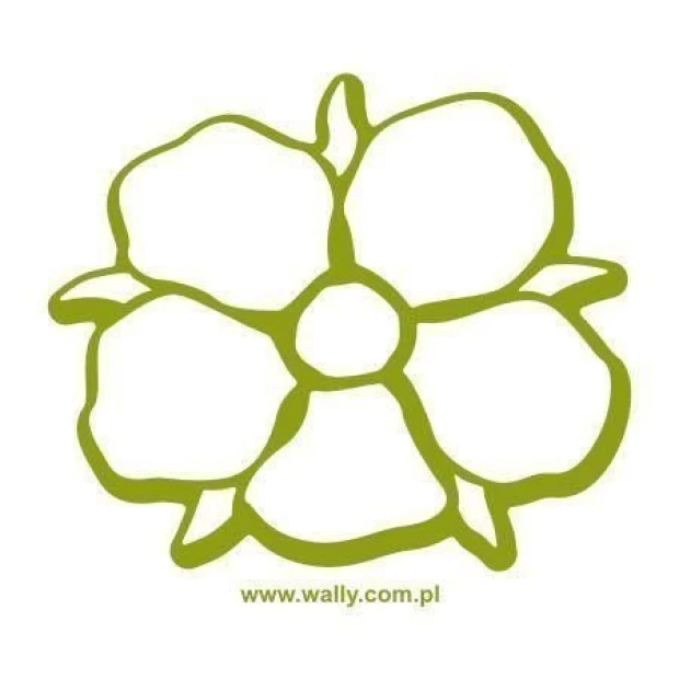 Stylish Klasik 202 painting template in vibrant green, perfect for creative arrangements.