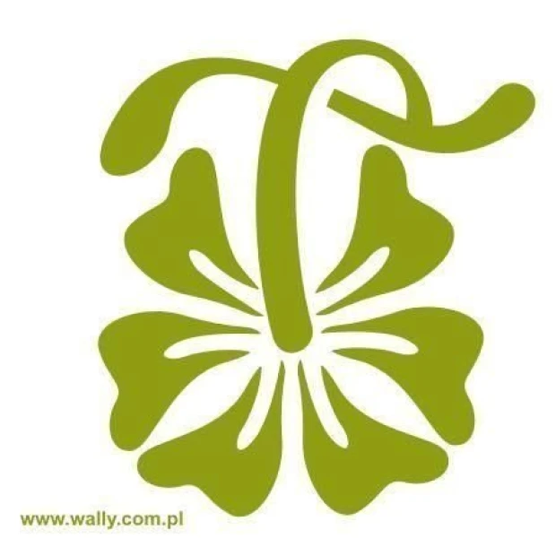 Elegant Klasik 419 painting template in green tones, perfect for adding a natural accent.