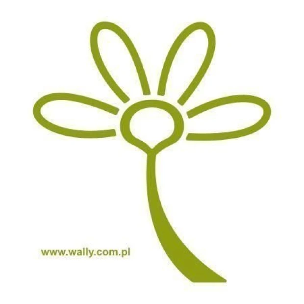 Klasik 250 painting template features a minimalist green flower, perfect for modern decor.