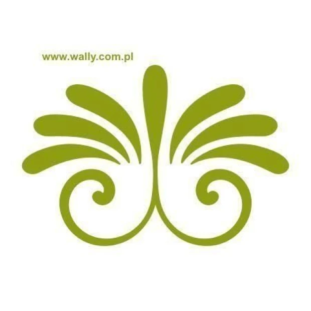 Elegant Klasik 269 painting template in vibrant green, perfect for a stylish interior.