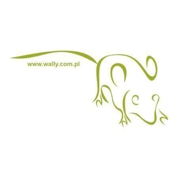 Charming mouse painting template in a soft green shade, perfect for a child\'s room or creative space.
