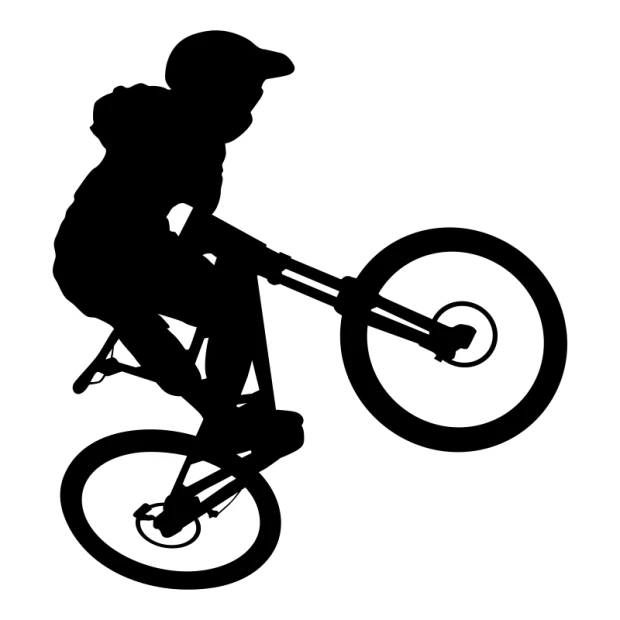 Dynamic painting template bike 008 in minimalist style, perfect for a modern youth room.
