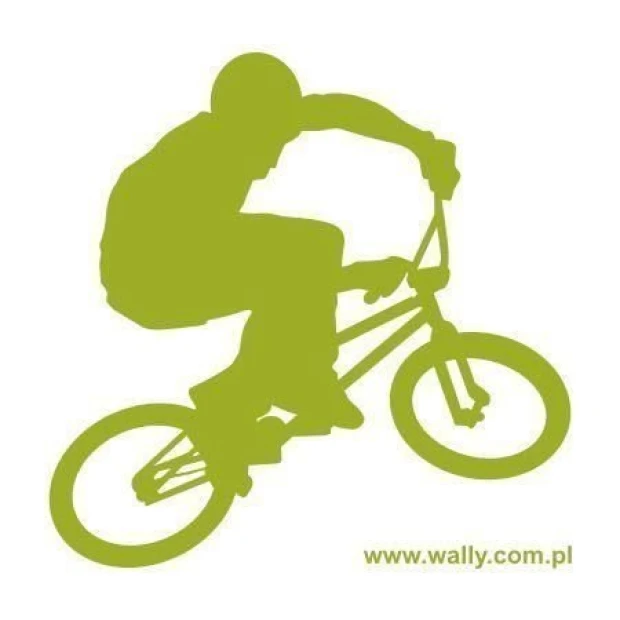 Dynamic painting template bike 011 in an energetic green shade, perfect for modern decor.