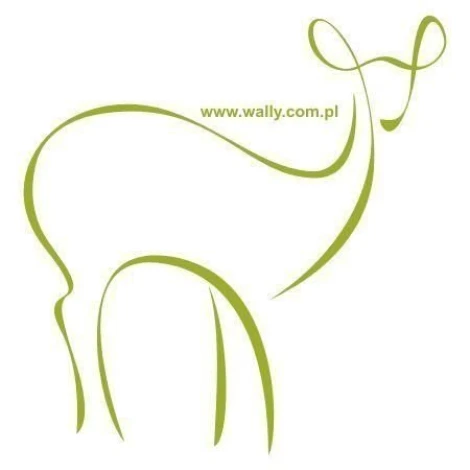 Elegant deer silhouette in a soft green hue, perfect for a modern Scandinavian-style interior.
