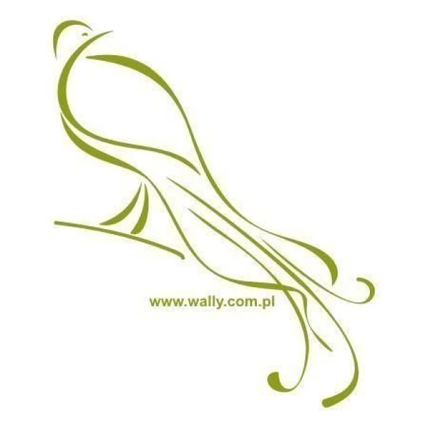 Elegant peacock painting template 20 in soft green shades, perfect for a stylish interior.