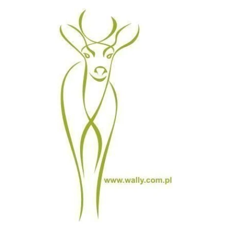 Elegant deer painting template 23 in soft green, perfect for modern interiors or cozy spaces.