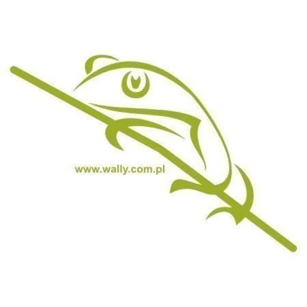 Stylish frog painting template in a fresh green shade, perfect for a child\'s room or creative projects.