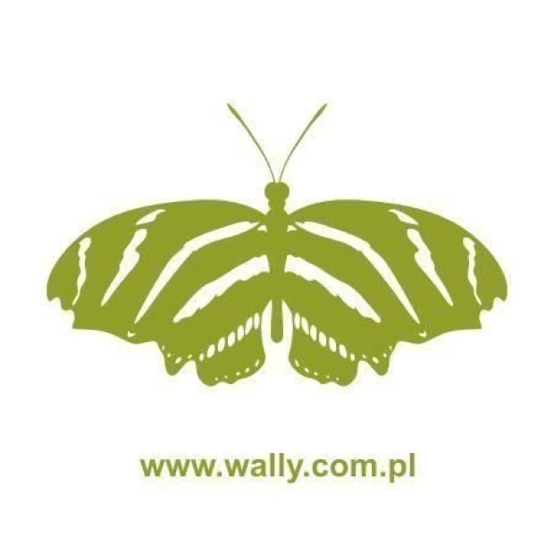 Elegant butterfly painting template 006 in a soft green shade, perfect for decorating children\'s spaces.