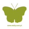 Elegant butterfly painting template 019 in vibrant green, perfect for stylish decor arrangements.