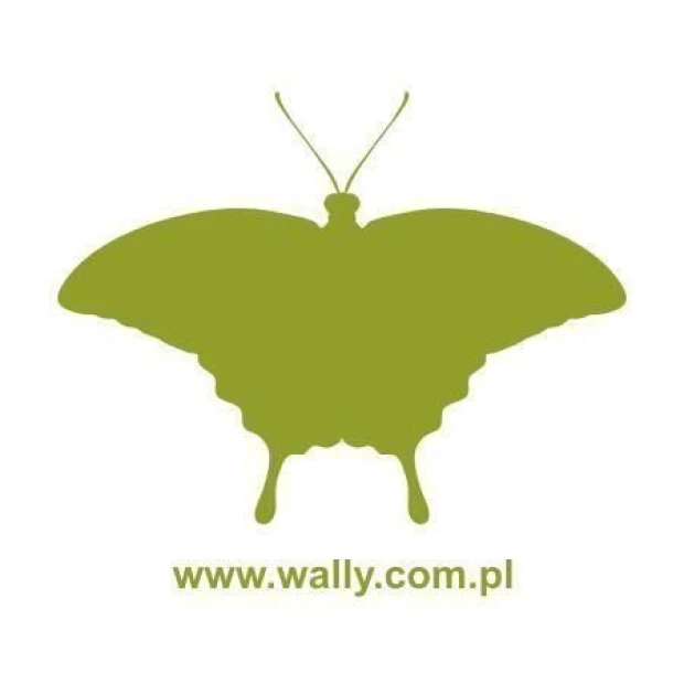 Elegant butterfly painting template 023 in vibrant green, perfect for creative decor arrangements.