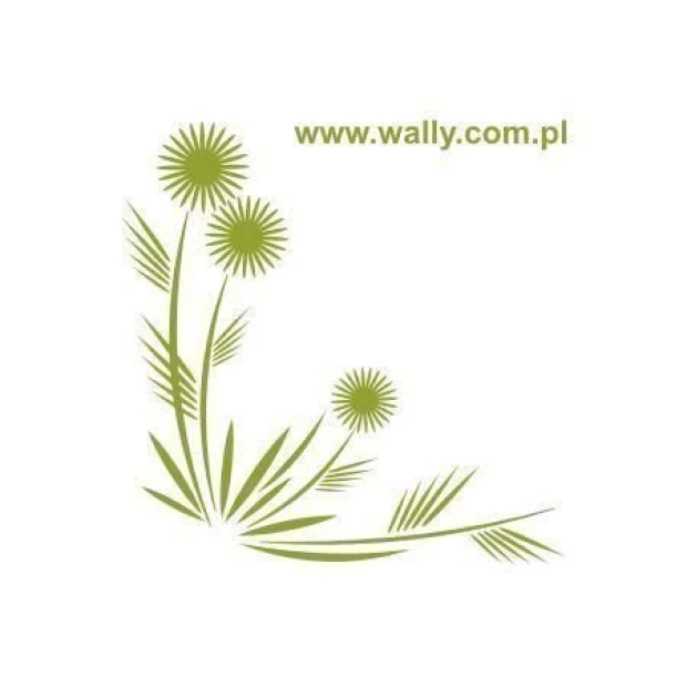Japanese painting template 53 featuring elegant green flowers, perfect for minimalist decor.