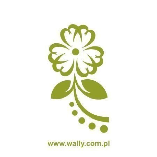 Stylish floral painting template 013 in a soft green shade, perfect for spring decor.