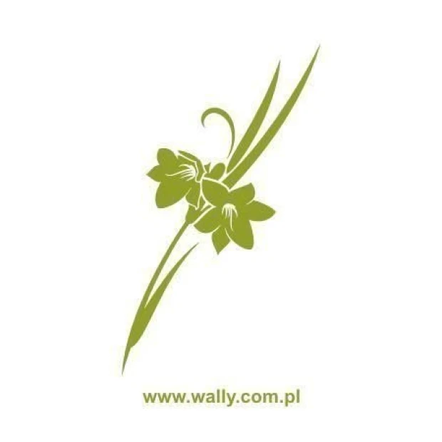 Elegant floral painting template 036, perfect for decorating walls in a modern interior.