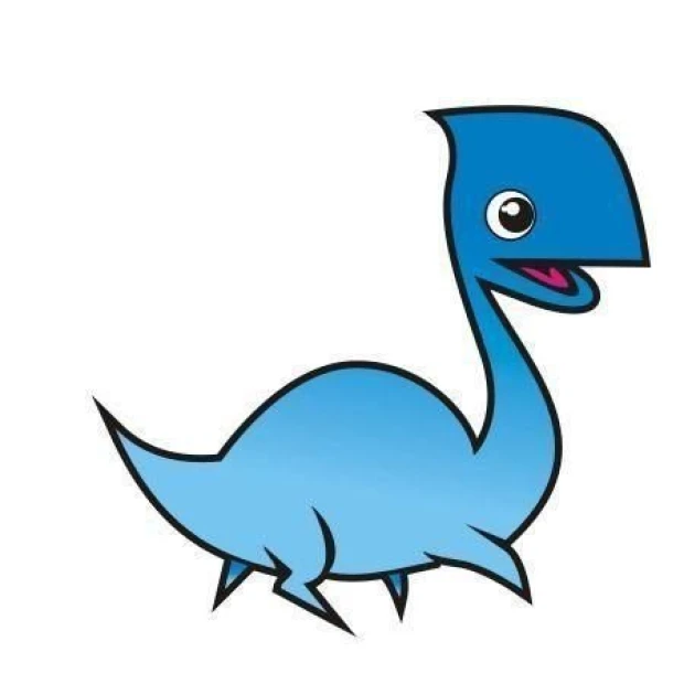 Charming pastel dinosaur sticker, perfect for a little explorer\'s room.