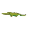 Crocodile sticker 18 will enhance a child\'s room, creating a joyful and friendly atmosphere.