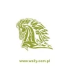Dynamic horse painting template 07 in vibrant green, perfect for modern interiors or creative spaces.