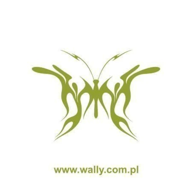 Elegant butterfly painting template 0445 in green shades, perfect for modern interiors and creative projects.