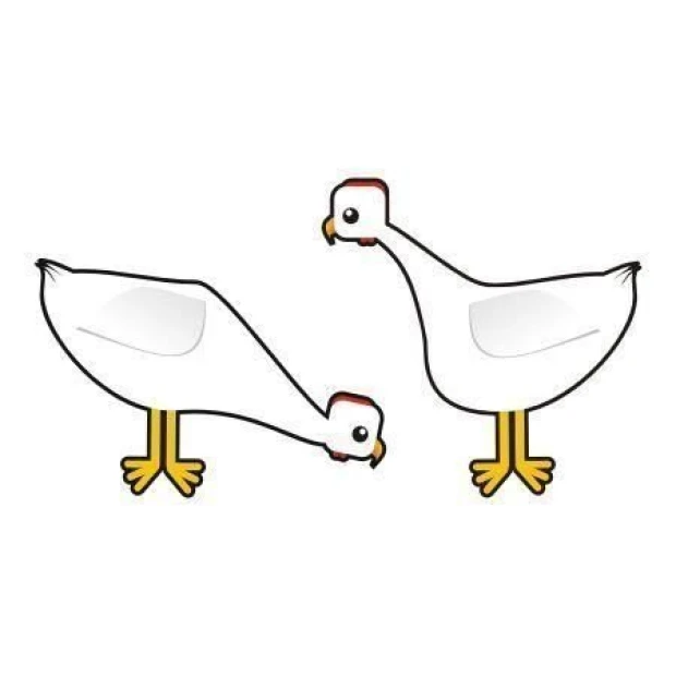 Chicken sticker 30 in a cheerful, child-friendly design, perfect for a little nature lover\'s room.
