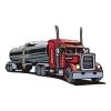 Retro tanker sticker 43, perfect for a youth room or automotive enthusiasts.