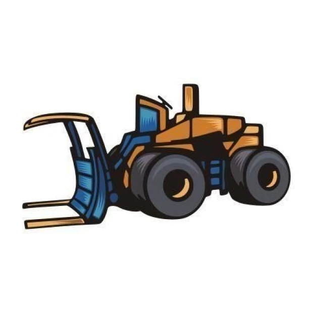 Stylish 40 lift sticker in blue and orange, perfect for a child\'s room.