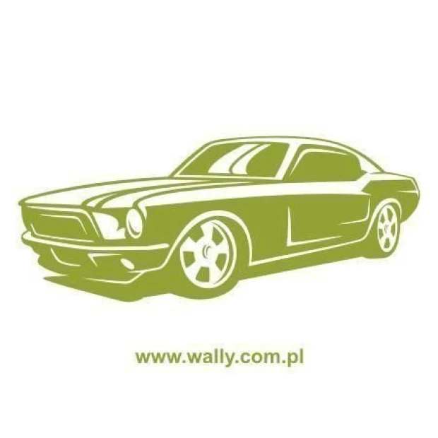 Stylish Mustang 02 vehicle painting template, perfect for a modern youth room.