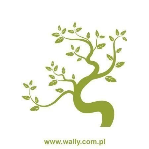 Elegant tree painting template 0772 in a fresh green shade, perfect for bringing nature indoors.
