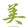 Japanese painting template Beauty 0750 in subtle green, perfect for a minimalist interior.