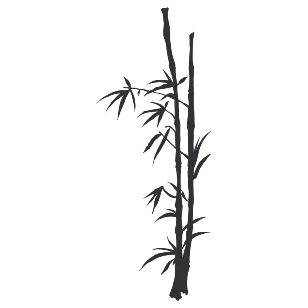Elegant bamboo painting template 0777, perfect for minimalist interiors, adds a touch of natural beauty.