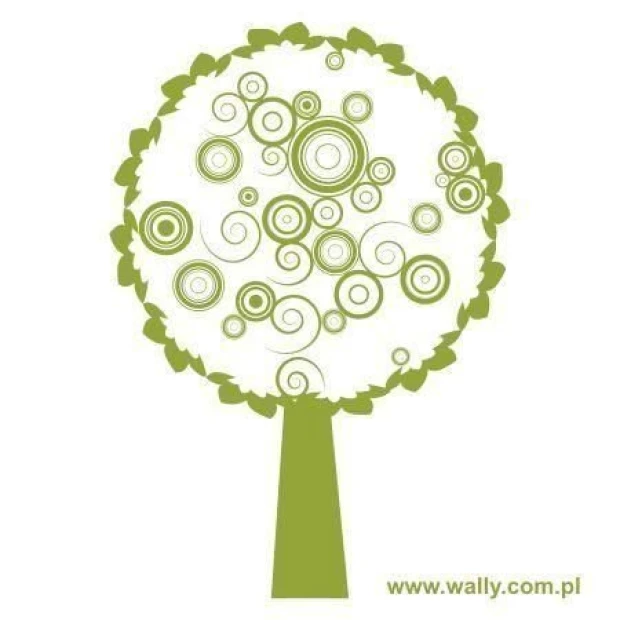 Charming tree painting template 0785, perfect for adding an eco-friendly touch to modern interiors.