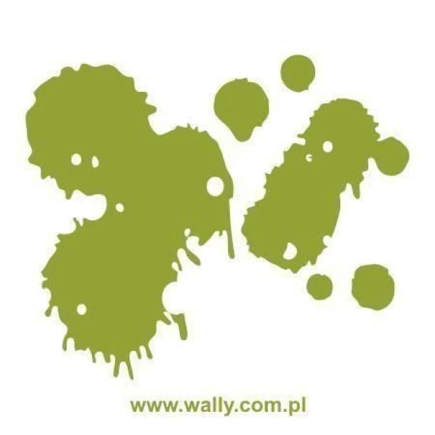 Inkblot pattern in vibrant green, perfect for modern interiors, adding character to any space.