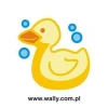 Colorful sticker featuring a cheerful duck, perfect for a child\'s room, adds a joyful atmosphere.