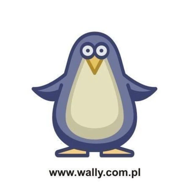 Charming penguin sticker 0966, perfect for a child\'s room, adds a cheerful touch to any space.