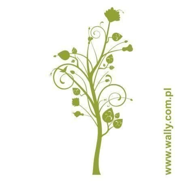 Elegant green tree, perfect for a stylish modern interior, adds a touch of nature to your decor.