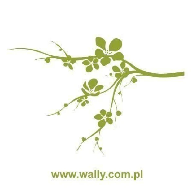 Elegant branch with delicate flowers, perfect for spring decor in a modern interior.