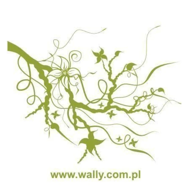 Green branch painting template 0943, perfect for enlivening a modern boho-style interior.