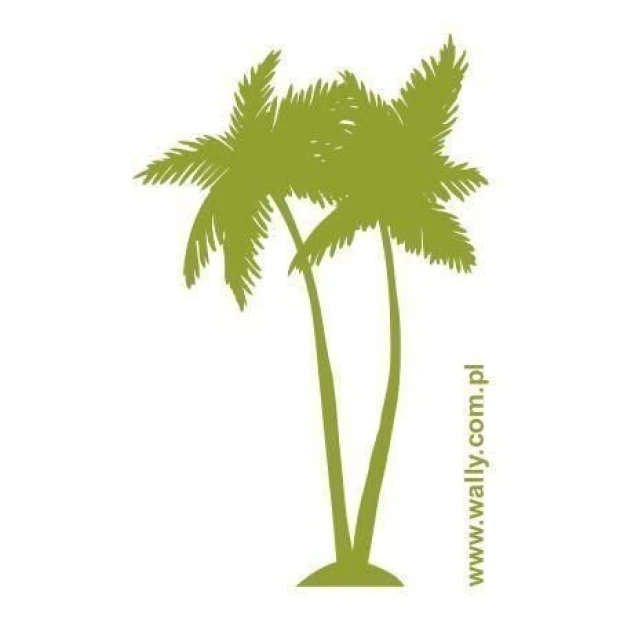Stylish palm decoration in a fresh shade of green, perfect for modern interiors or cozy spaces.