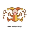 Colorful clown sticker, perfect for a cheerful children\'s room, attracts attention with its playful design.
