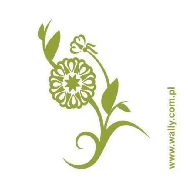 Stylish floral painting template in soft green shades, perfect for cozy spaces.
