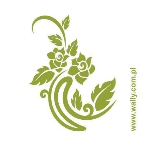 Elegant floral-patterned painting template, perfect for stylish interior decor.