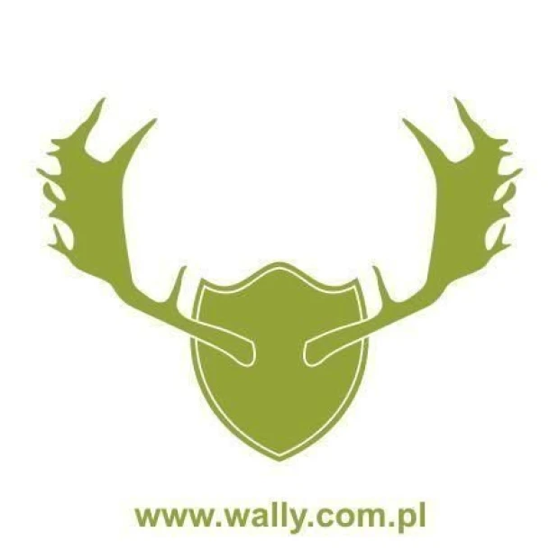 Painting template antlers 1064 - Graphic design featuring symmetrical antlers and a central shield.