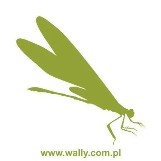 Dragonfly painting stencil 1060 - Graphic design featuring a dragonfly shape with elongated wings and a slender body.