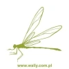 Dragonfly painting stencil 1061 - Features a dragonfly silhouette with distinct wings and a long body.