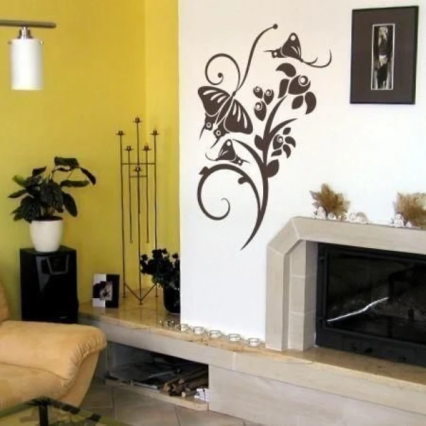 Elegant Chinese painting template 98, perfect for a modern living room, adds charm with its delicate design.