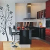 Elegant tree 0946 in a modern kitchen, adding lightness and freshness in a minimalist style.