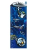 Height chart sticker 1143 - Features graphic design with spaceships and futuristic elements.