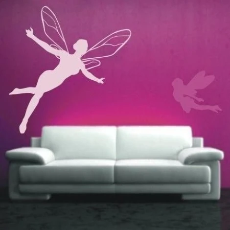 Charming elf painting template 0857, perfect for a child\'s room, adding magic and color to pink decor.